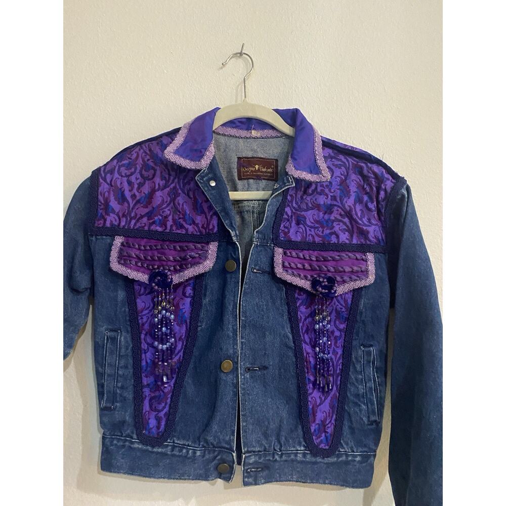 Sergio Valente Denim Button Jacket Womens Size Medium Y2K